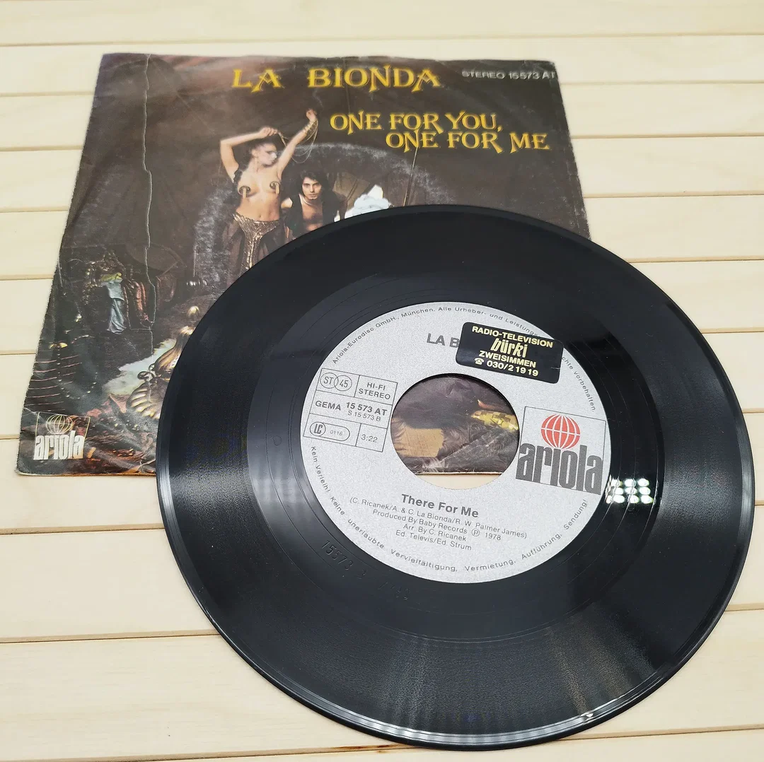 La Bionda, One for you, one for me, Vinyl Single  – Bild 2