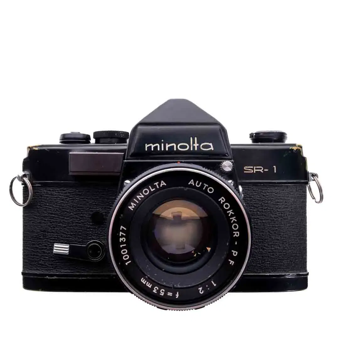 Vintage MINOLTA SR-1 Analoge Spiegelreflexkamera mit Rokkor 35mm 1:2 - Bild 1