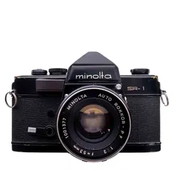 Vintage MINOLTA SR-1 Analoge Spiegelreflexkamera mit Rokkor 35mm 1:2 - Bild 1