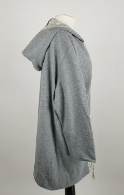 TWINSET Simona Barbieri Hoodie mit Blumenspitz - XL, 100% Baumwolle - Bild 2