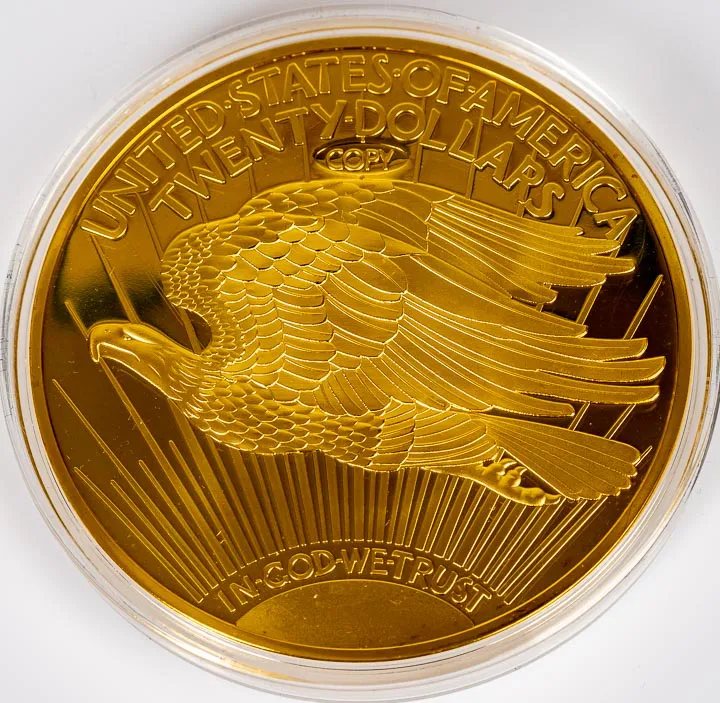 Medaille "20$ Gold Eagle 1933" Replik – Bild 2