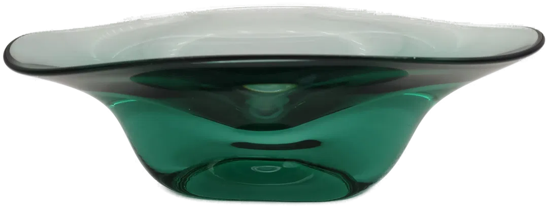 Massive Glas-Schale in strahlendem Grün - Bild 4