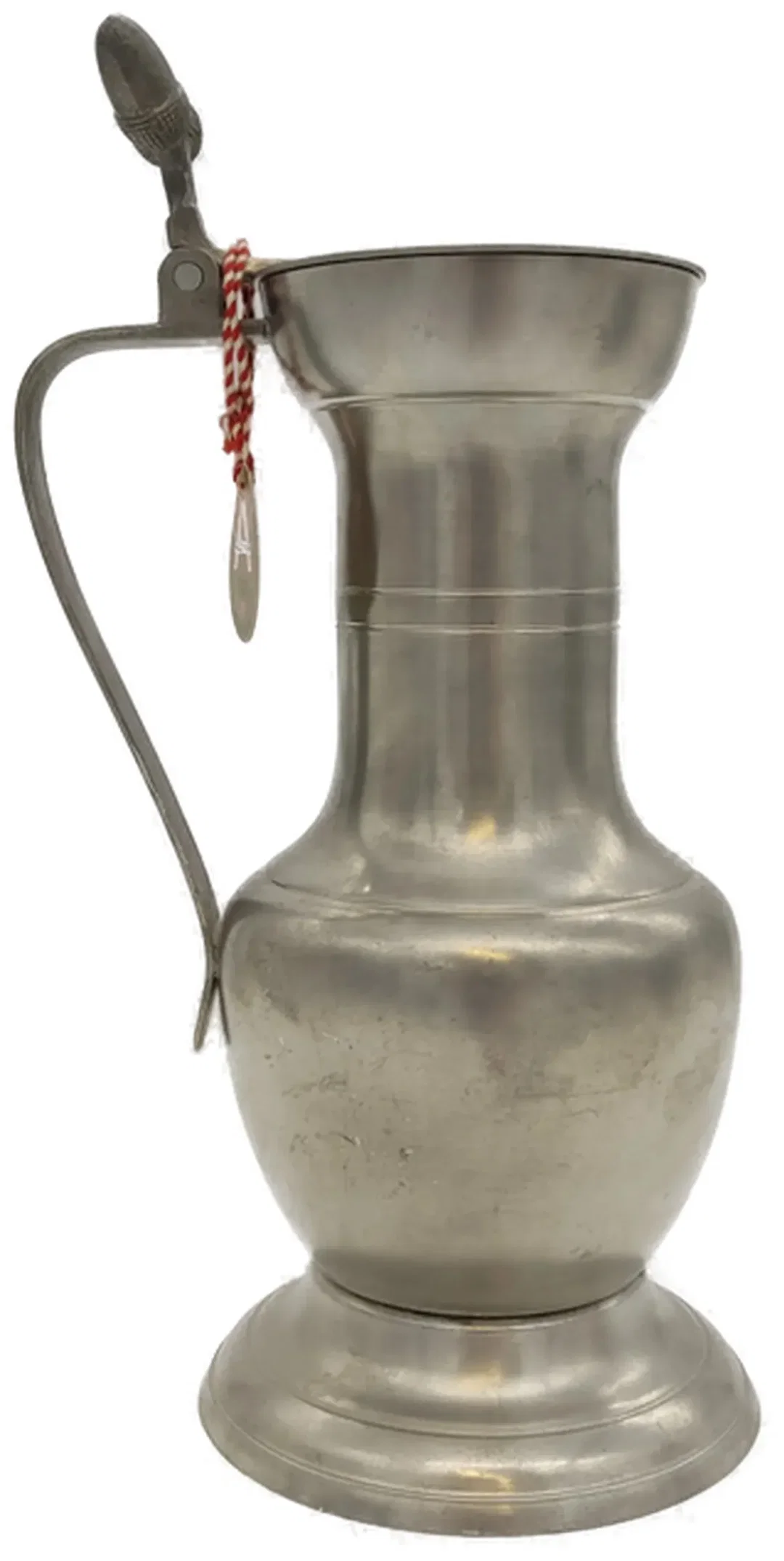Zinnkrug mit Spitzweg-Motiv 95 % Zinn, Made in Austria - Klassische Zinnkanne mit Deckel  95 % Zinn, handwerkliche Qualität aus Österreich – Bild 1