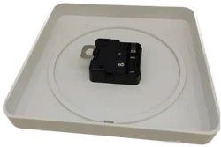 Vintage 1970 Philips Space Age Wanduhr in cremefarbe - Bild 3