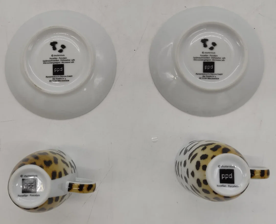 Espresso Tassenset Leopard - 2 Stück – Bild 4