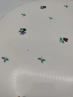 Gmundner Keramik - Große Tortenplatte 'Streublumen' Ø31cm - Bild 6