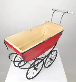 Sammlerstück! - Historischer Puppenwagen um 1900, stark restaurierungsbedürftig - Bild 6