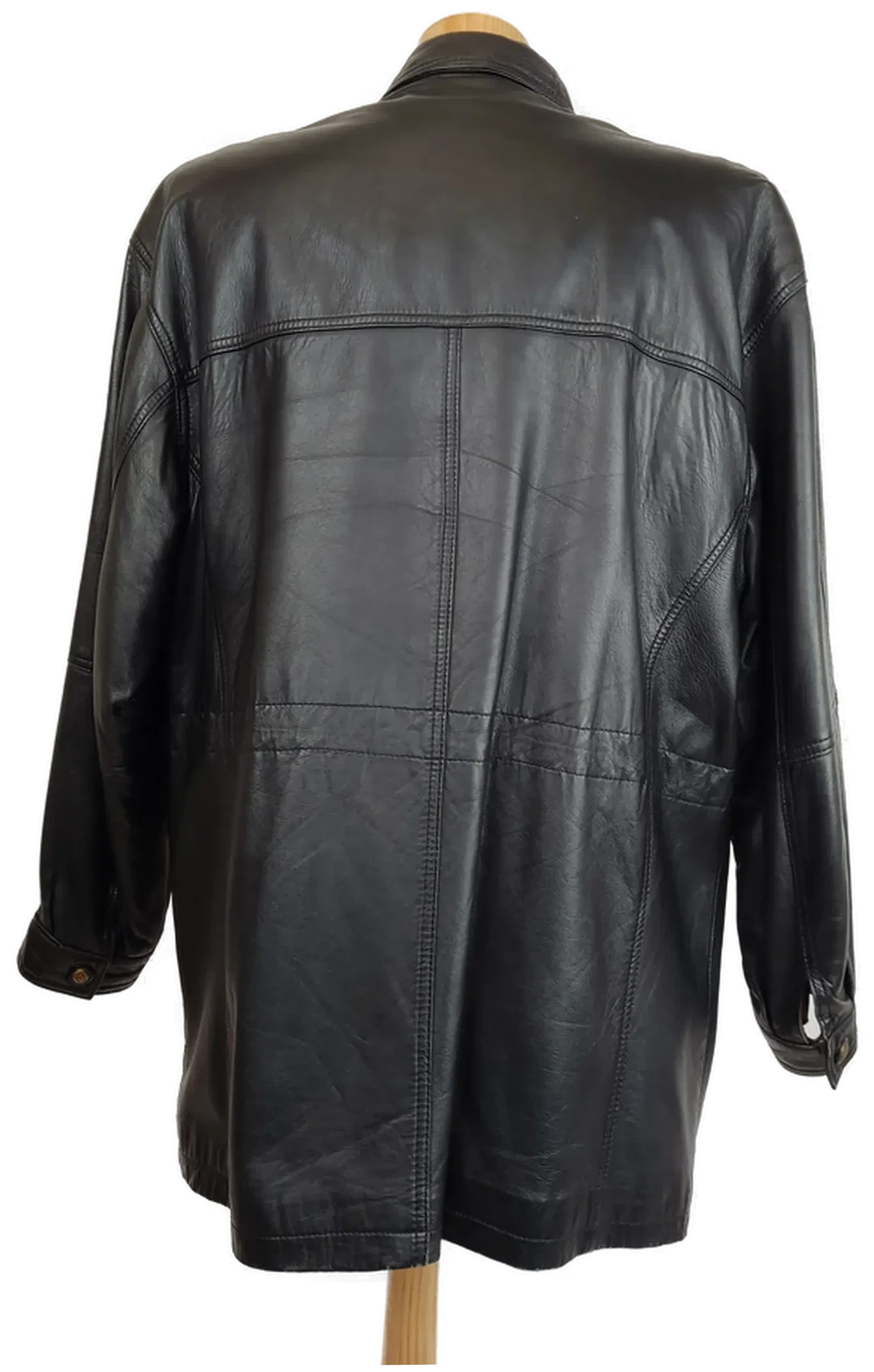 Paco Calvari Herren Lammnappa Lederjacke schwarz Gr. 50/52 – Bild 2