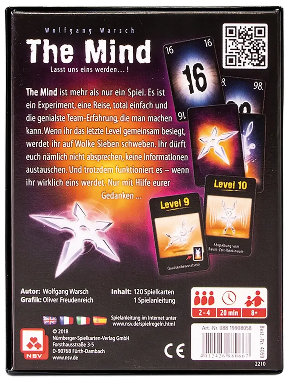 The Mind – Lasst uns eins werden! Spiel des Jahres 2018, OVP – Bild 2