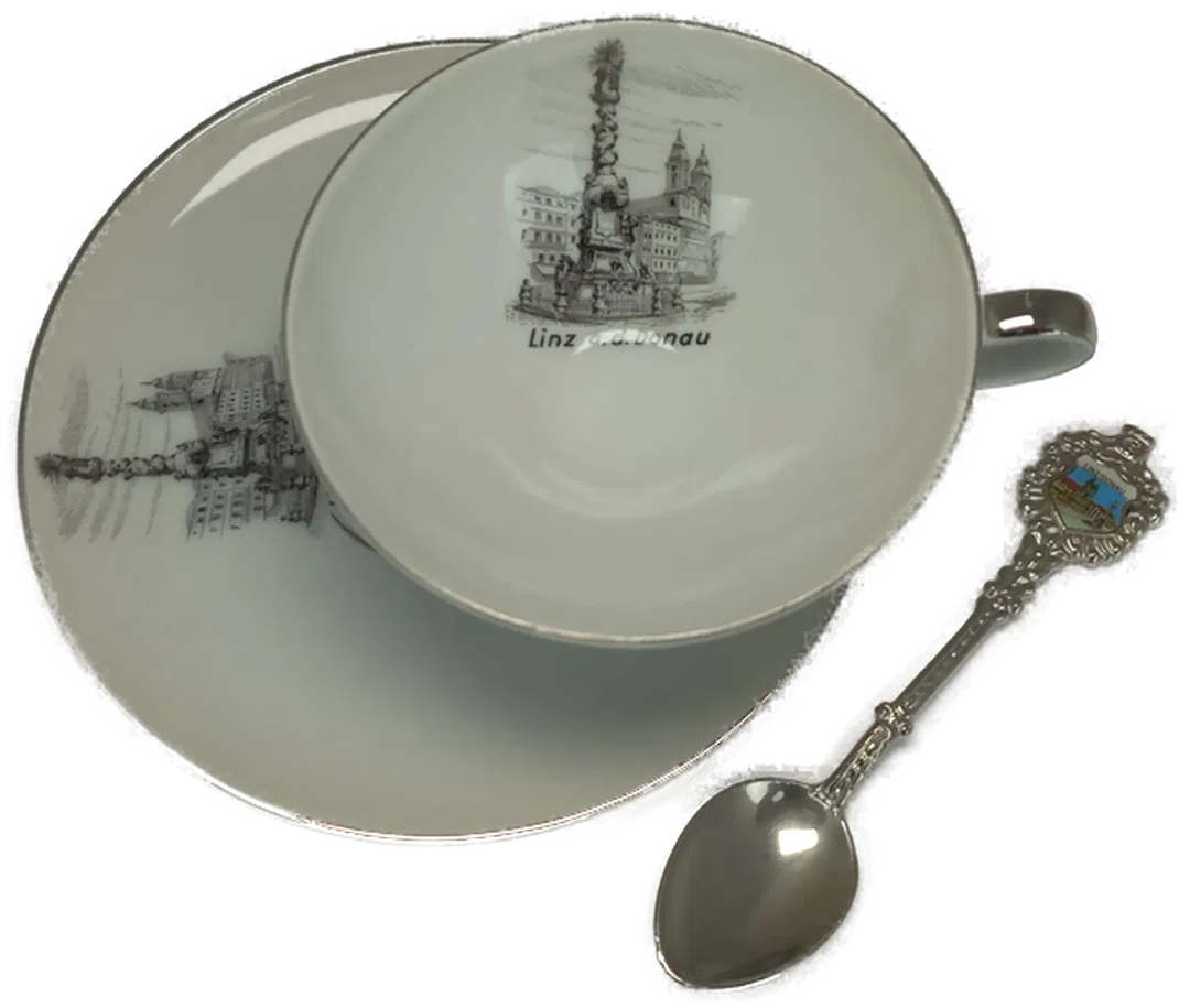 Linz an der Donau Tasse und (Sammel-)Löffel - Bild 2