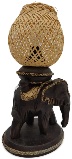 Elefant Tischlampe braun, Höhe: 23 cm - Bild 2