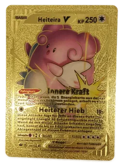  Pokémon Sammelkarte Goldfolie Heiteira BASIS - Bild 1