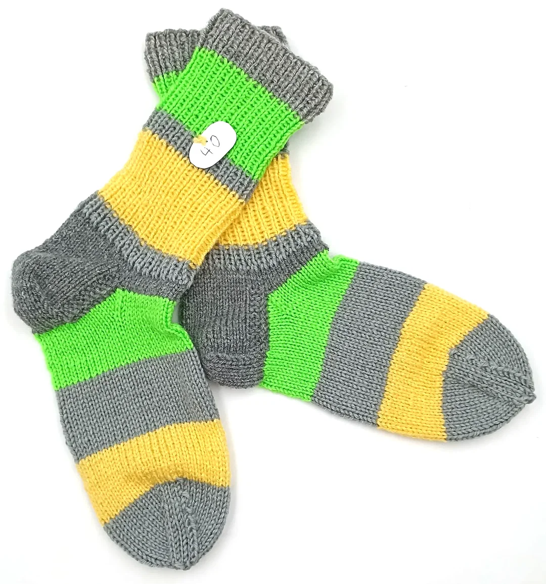 Handgestrickte Wollsocken Gr. 40 – Bild 1