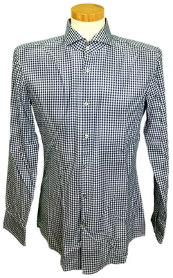 Hugo Boss Herrenhemd blau/weiß Gr. 40