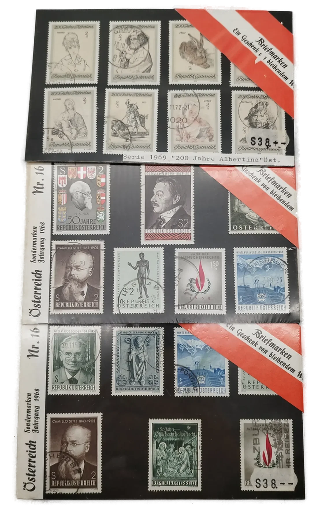Diverse Österreich Sondermarken der Jahre 1968/69 - Originalverpackt / 5er Set – Bild 2
