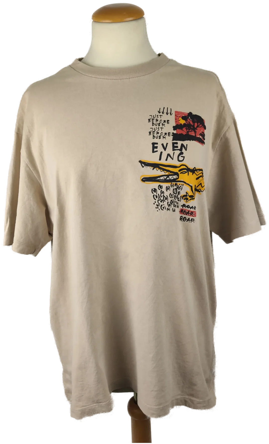 Damen T-Shirt Bershka Beige Animal-Print | Sommer-Charme – Bild 1