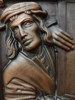 Gusseisenbild 'Der Fenstergucker' von Anton Pilgram 23x18cm | Historisches Detail - Bild 3