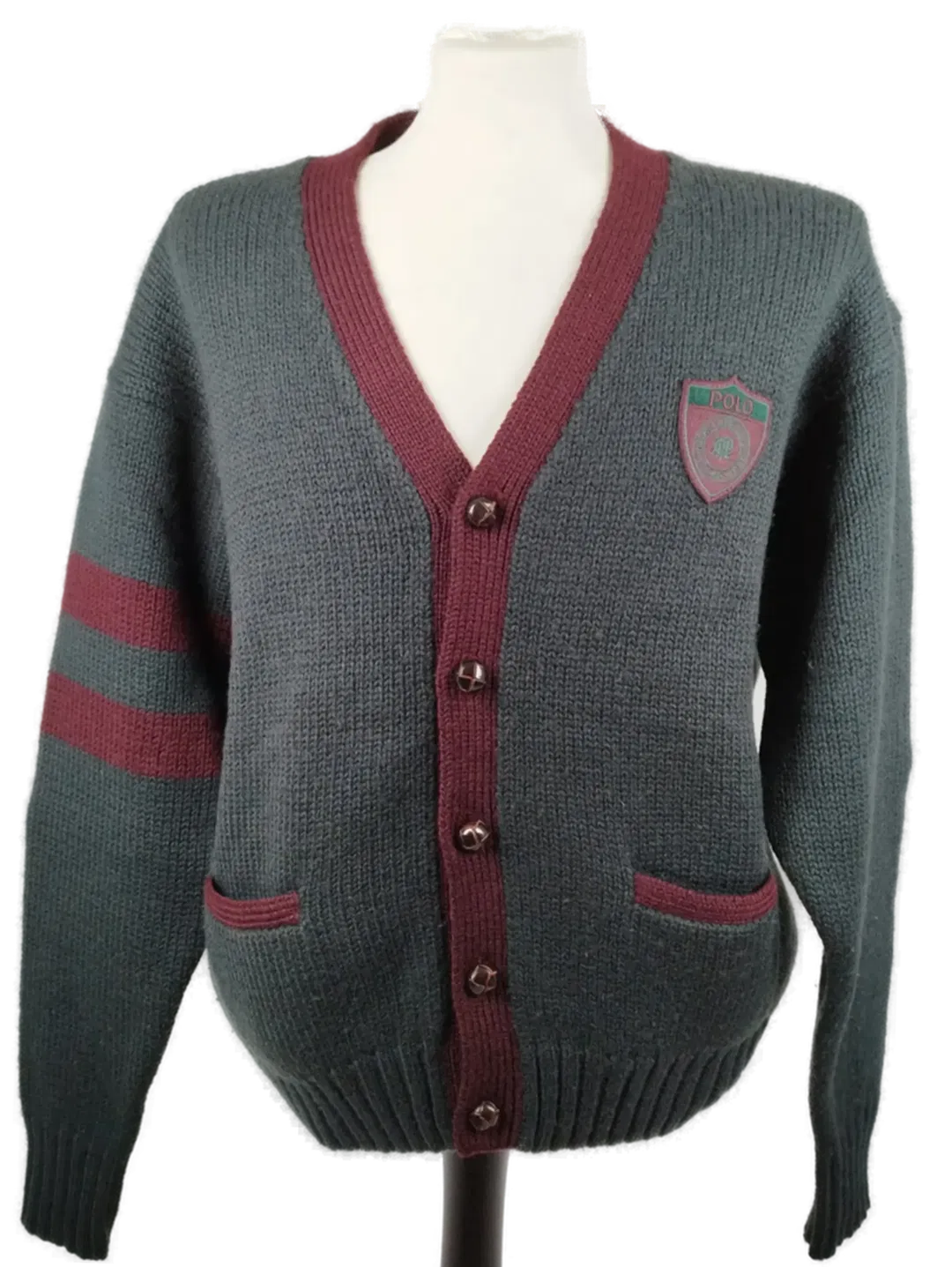 Ralph Lauren Polo Cardigan - Gr. L / 100% Wolle - Bild 1