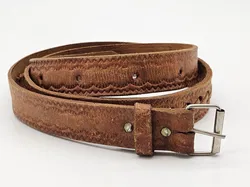 Vintage Ledergürtel -  Länge ca. 120  cm - Bild 4