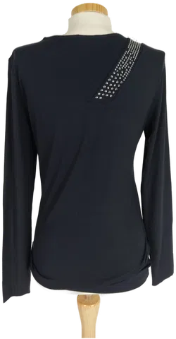 Jones Damen T-Shirt schwarz mit silbernen Nieten - M/38 - Bild 3