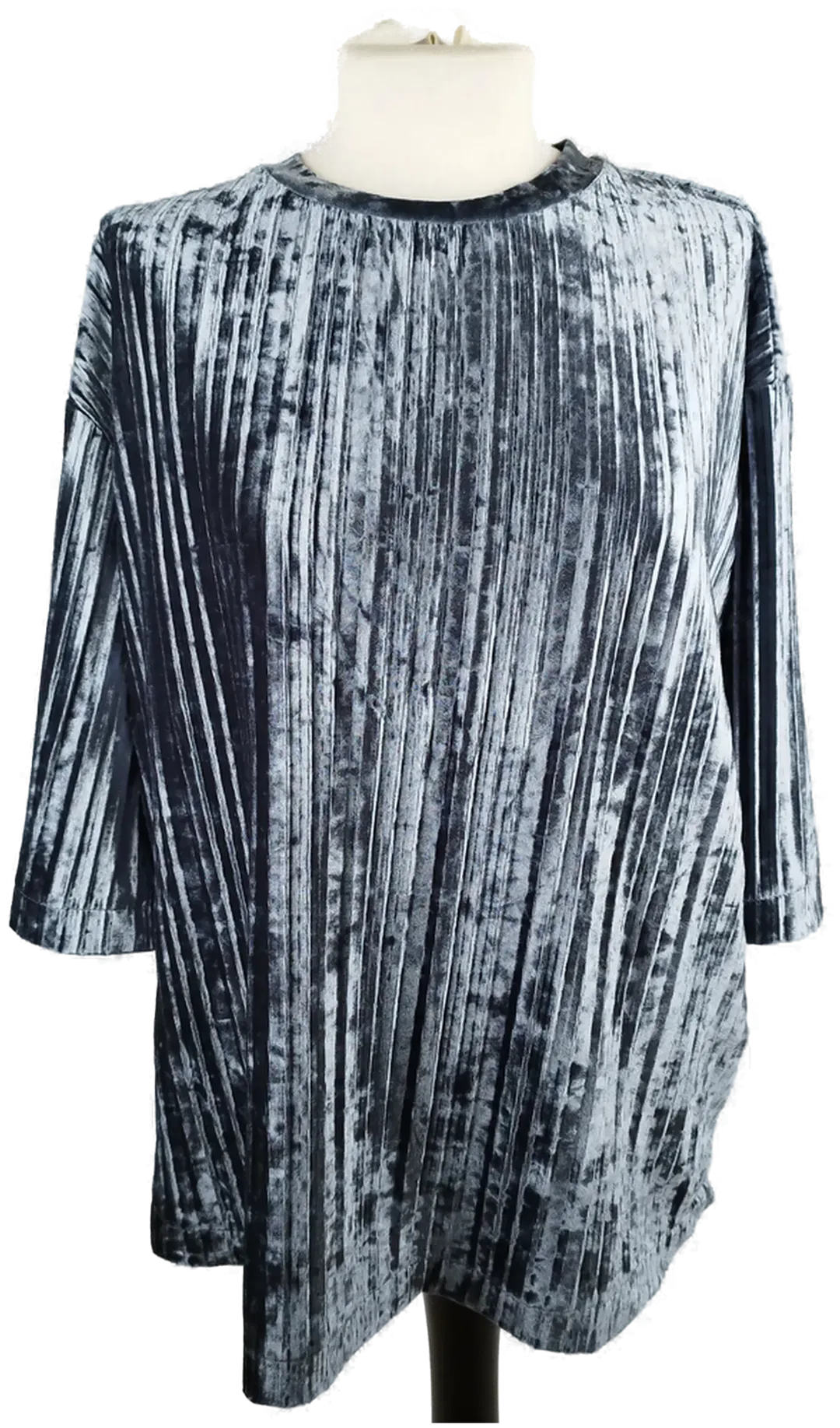 MANGO T-Shirt im schimmerndem Look - Gr. S  - Bild 1