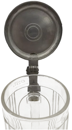 Antiker Bierkrug mit Zinndeckel - Bild 6