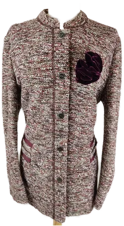 Gerry Weber Damen-Jacke mauve-braun meliert - L/40 - Bild 1