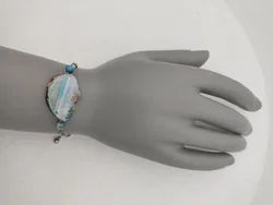 COCCINELLE Gliederkette-Armband mit Achat-Anhänger in Schachtel | Italienischer Chic - Bild 9