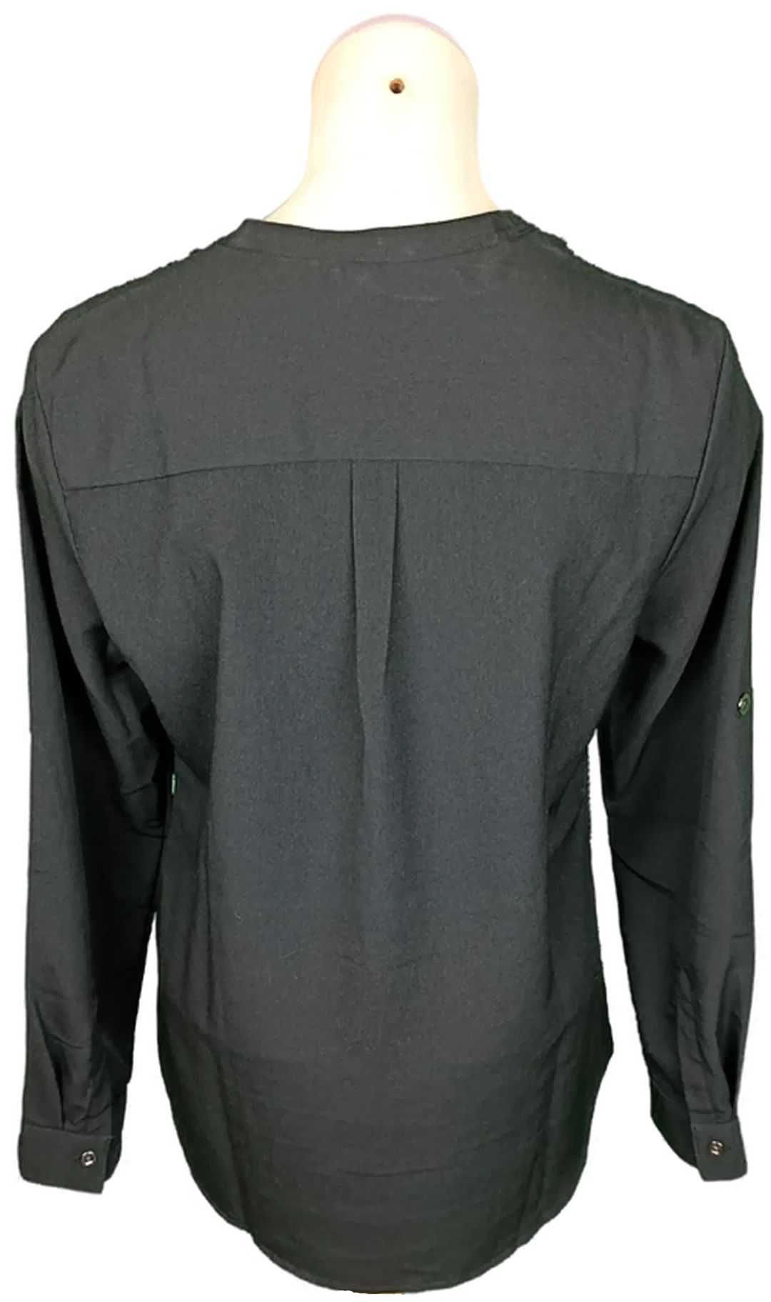 Calvin Klein Damenbluse schwarz/transparent schwarz Gr. M – Bild 2
