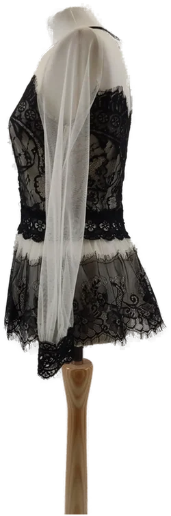 Durchsichtige Spitzenbluse  - Bild 2