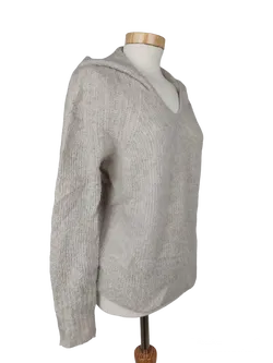 James Perse Damen Kapuzenpullover beige - Gr. S - Bild 2