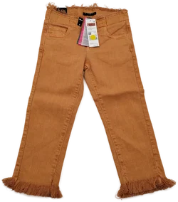 Orange Sisley Kinderhosen - Gr. 120cm / 98% Baumwolle – Vorschau 2