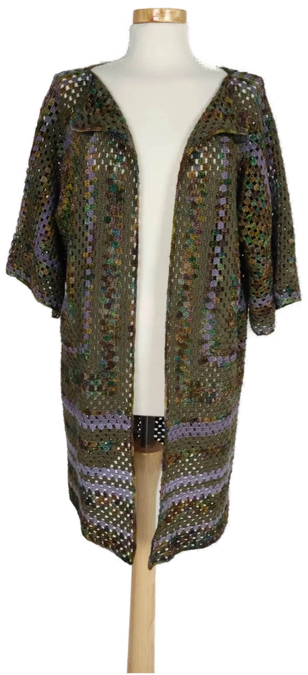 Damen Woll-Gilet gemustert - XL/42 - Bild 1