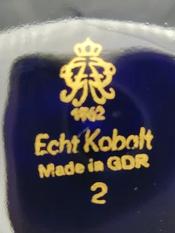 Porzellan Schale Echt Kobalt Gold  | Aus Thüringischen Manufaktur - Bild 5
