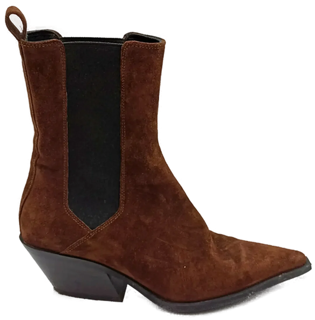 Massimo Dutti Damen Stiefel braun Gr. 37 – Bild 5