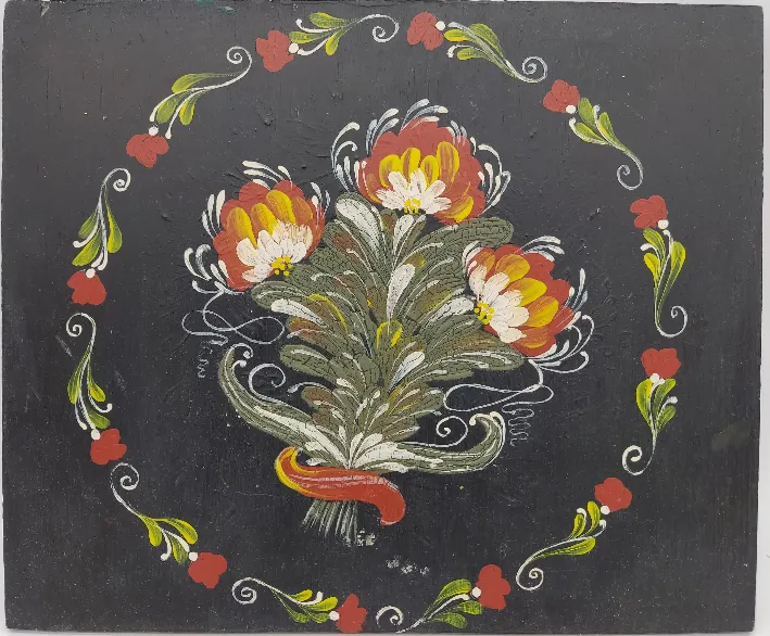 Decko "Holzdekoteller 36 x 30 cm, beidseitig bemalt" – Bild 1