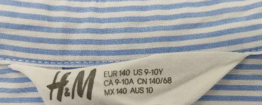 H&M Kinder Hemd blau Gr.140 – Bild 4