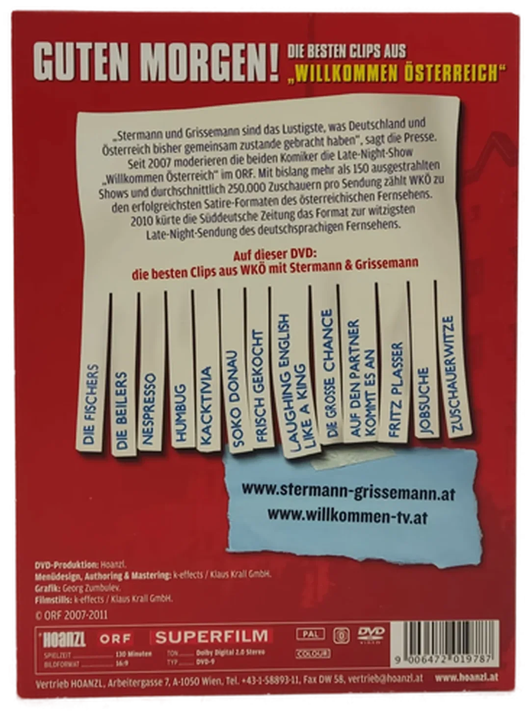 DVD "Guten Morgen! Die besten Clips aus Willkommen Österreich" mit Stermann und Grissemann – Bild 2