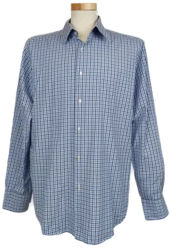 Hugo Boss Herren Hemd blau/weiß kariert Gr. 42 - Bild 1