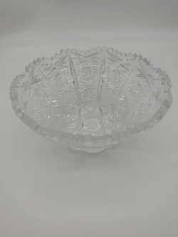 Geschliffene Kristallglas-Schale, D 18 cm, H 8 cm