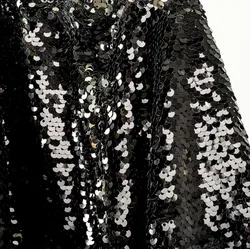 Vero Moda Pailetten Gun Metal Blazer Gr. XL - Bild 4