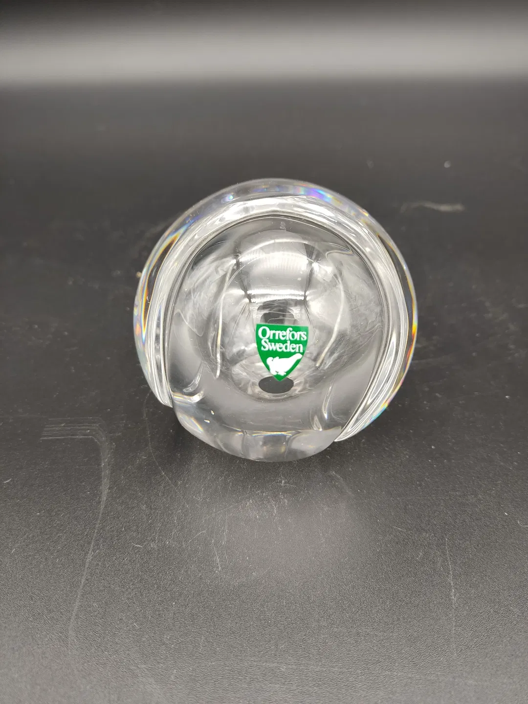 Skandinavischer Vintage-Briefbeschwerer der Marke Orrefors - Kristallglas  - Bild 4