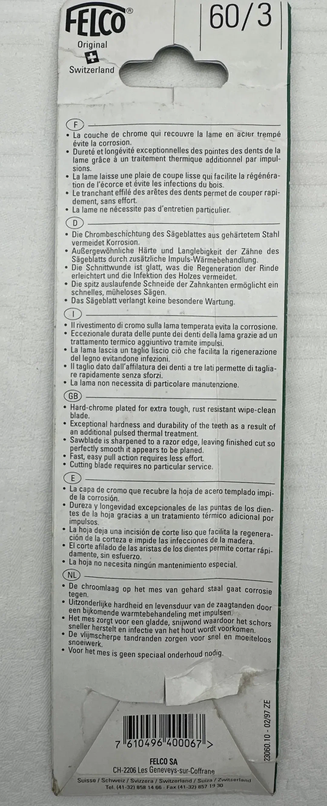 Felco 60/3 Ersatzsägeblatt - Gartensägen (2 Stück) – Bild 2