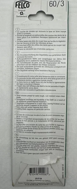 Felco 60/3 Ersatzsägeblatt - Gartensägen (2 Stück) – Vorschau 2