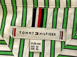 Tommy Hilfiger Damen Hemd grün/weiß in Gr. XL - Bild 3