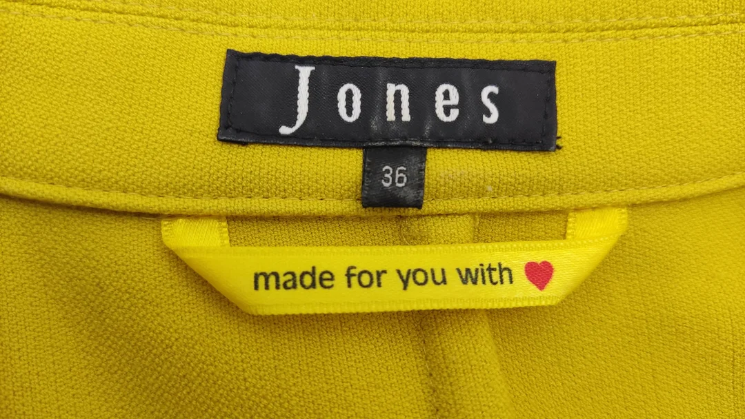 Jones, Damen Blazer casual, senf-gelb mit modischen Metallknöpfen - Gr. 36 – Bild 6