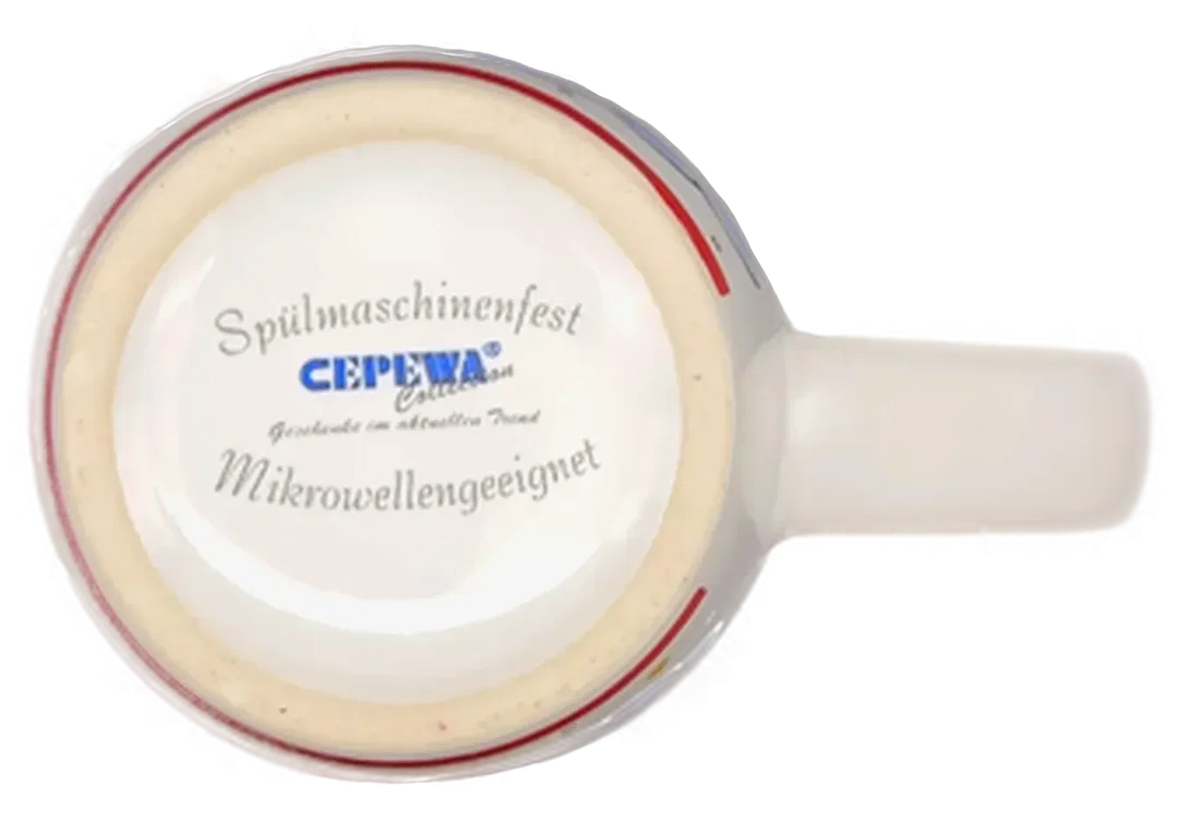 Cepewa Weihnachtstasse gemustert – Bild 6