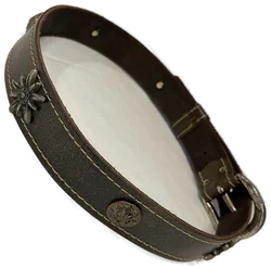 Trachtengürtel Leder braun – Vorschau 1