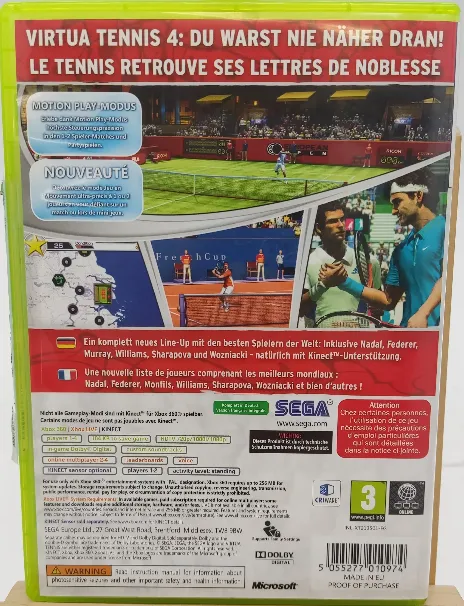 XBOX 360 Game "Virtua Tennis 4" – Bild 2