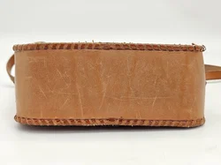 Vintage Damen Umhängetasche - hellbraun - Bild 3